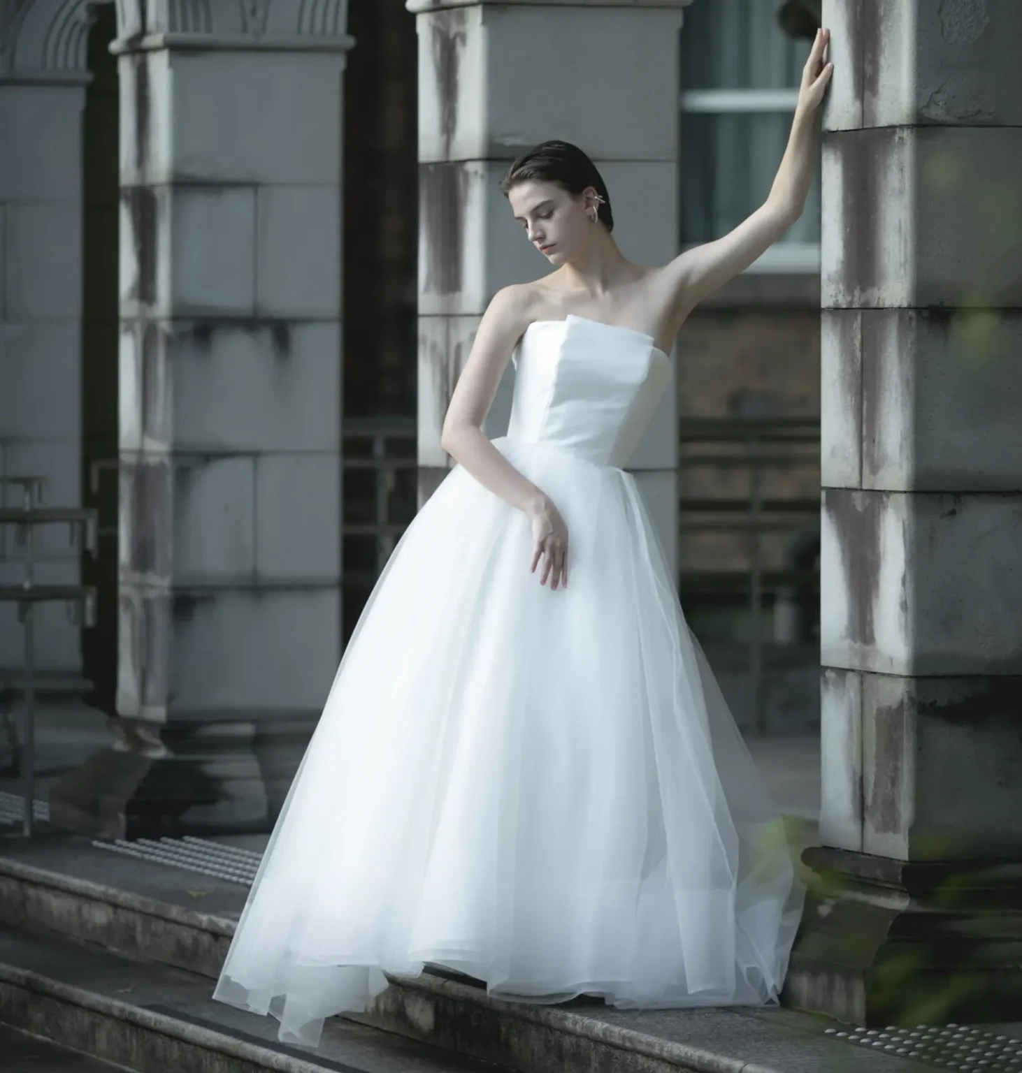 Aラインのウェディングドレス