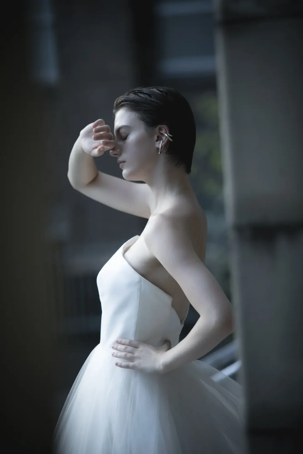 Aラインのウェディングドレス